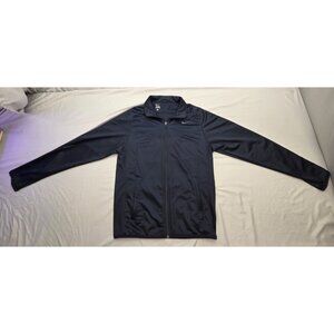 Nike Full Zip Track Jacket Men's Small S Long Sleeve Navy Training Running